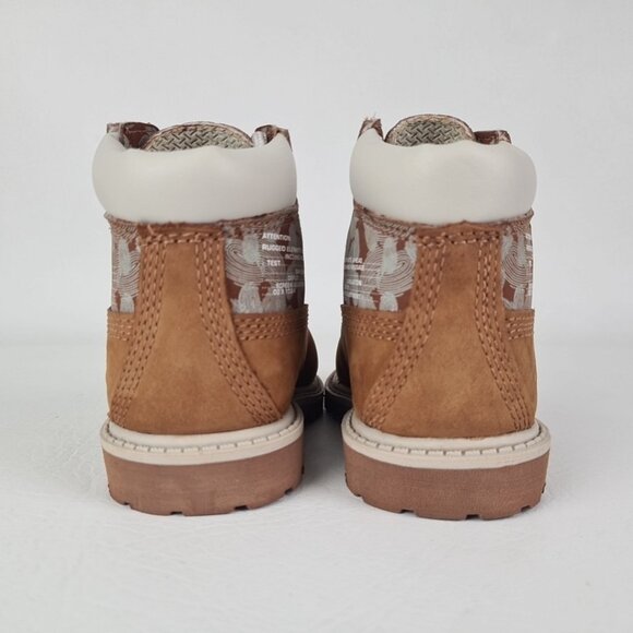 Timberland 6In Classic TODDLER Casual Boots Outdoors Wheat Leather SZ 5C - Picture 6 of 10
